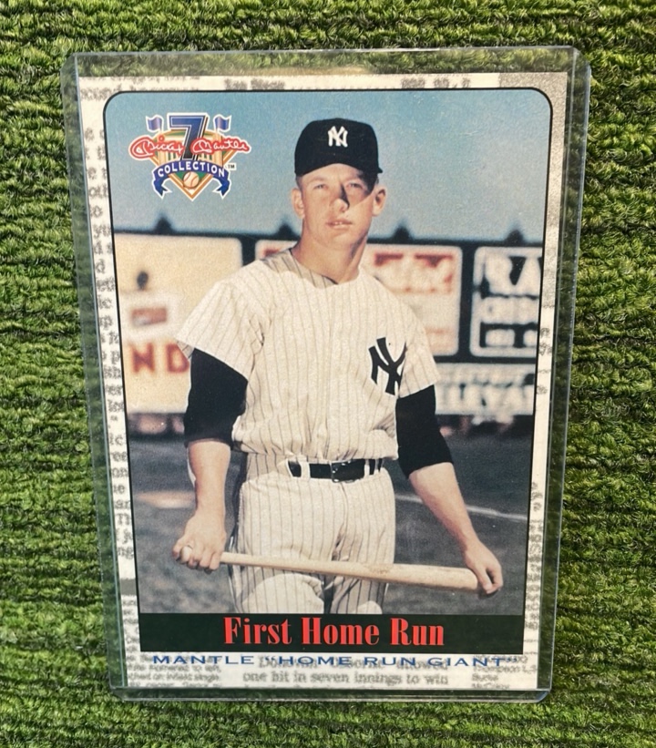 lot 57 image: 1997 Mickey Mantle Prosperities First Home Run Giant Card Collection New York Yankees