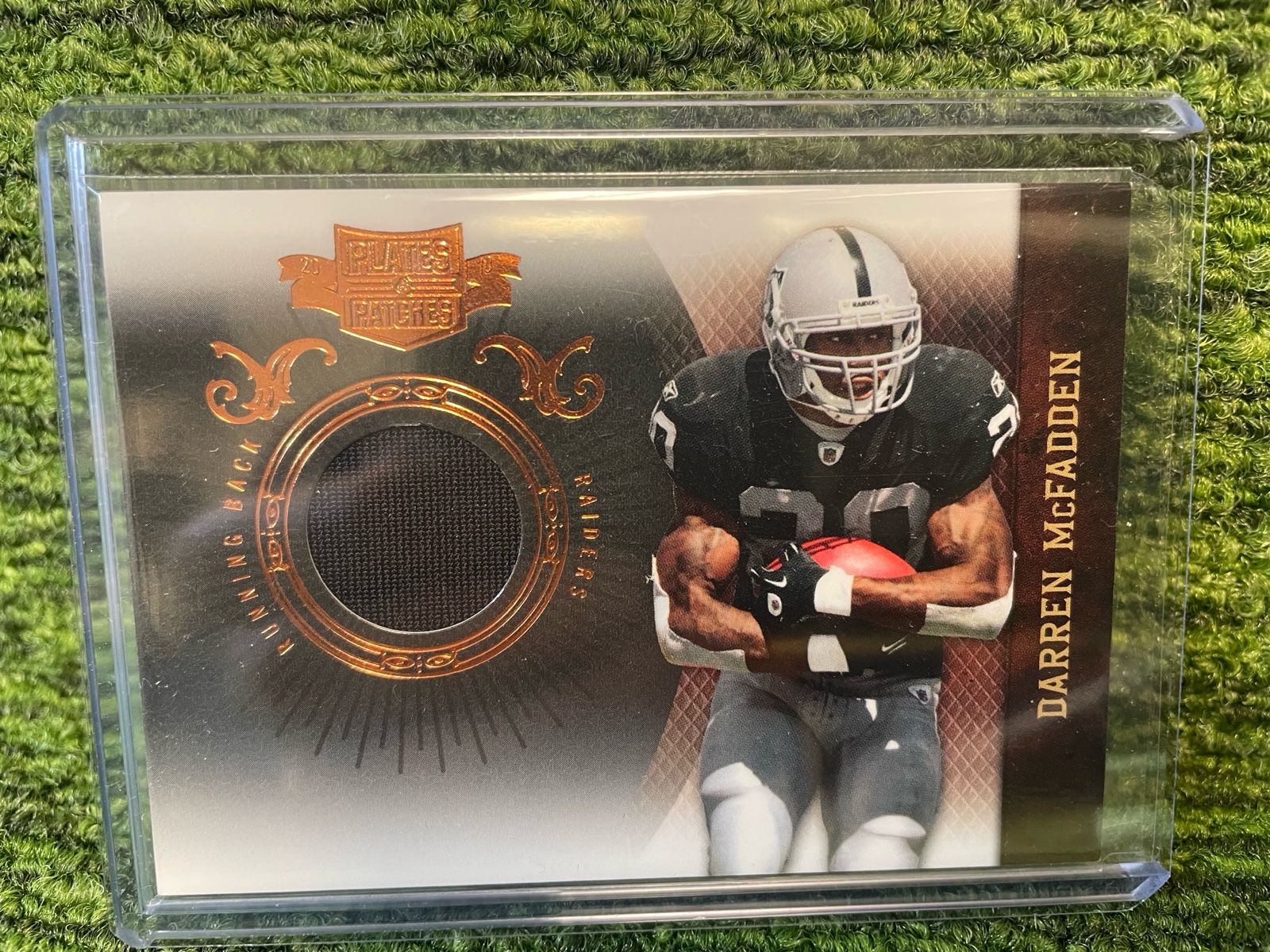lot 68 image: Plates and Patches, Darren McFadden RB Oakland Raiders299