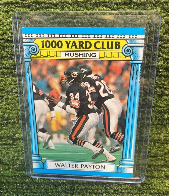 lot 69 image: 1987 Topps Chewing Gum, Walter Payton 1000 Yard Rushing Club Chicago Bears