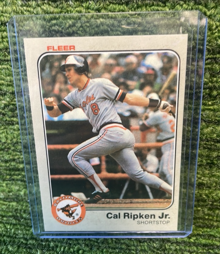 lot 72 image: 1983 Fleer Cal Ripken Jr. Baltimore Orioles Shortstop HOF Ironman