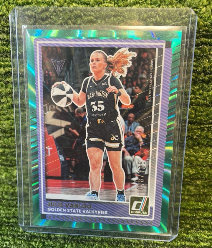 lot 79 image: 2025 Donruss WNBA Julie VANLOO 125 Golden State Valkyries Insert