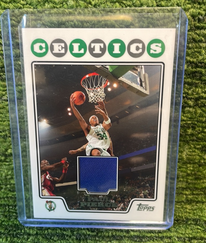 lot 81 image: 20082009 Topps Authentic Relic, Paul Pierce Boston Celtics