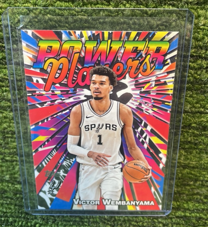 lot 84 image: 2025 Topps, NBA Victor Wembanyama San Antonio Spurs Power Players Insert