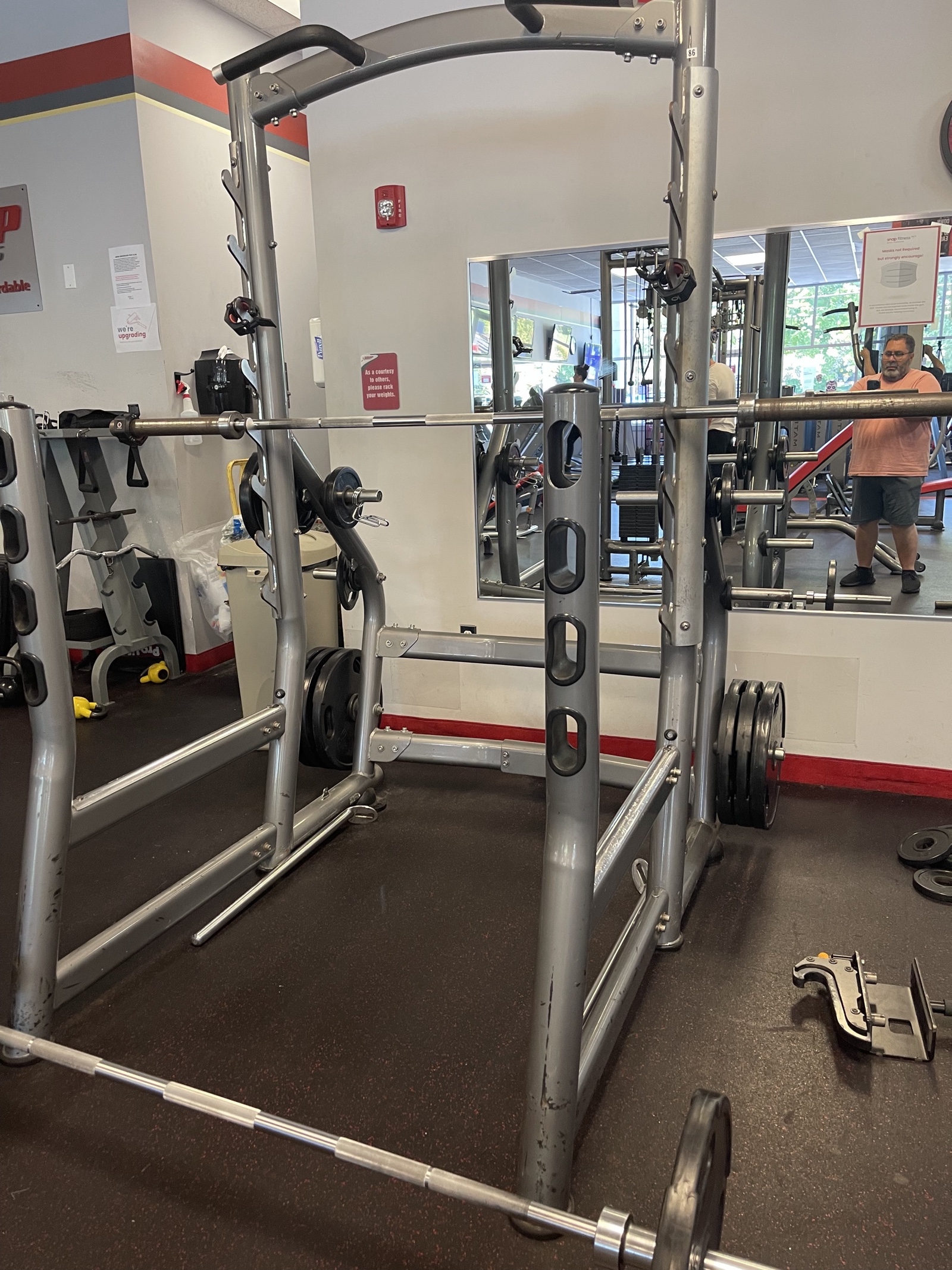 lot 22 image: Matrix Magnum Commercial Smith Machine & Olympic Power Rack Combo - Pull-Up Bars - Gym Quality