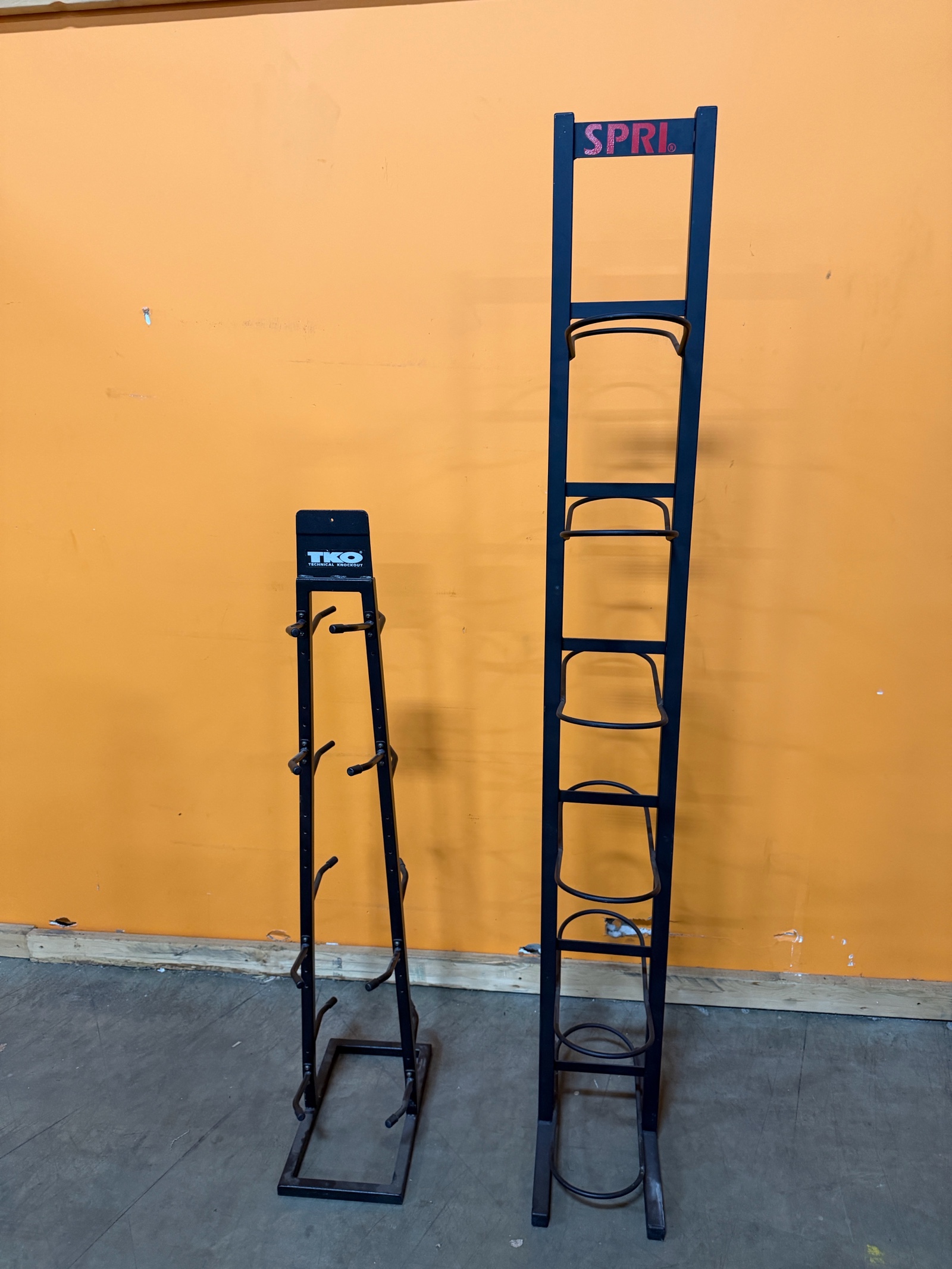 lot 46 image: Medicine Ball & Body Bar Storage Racks - Qty 2