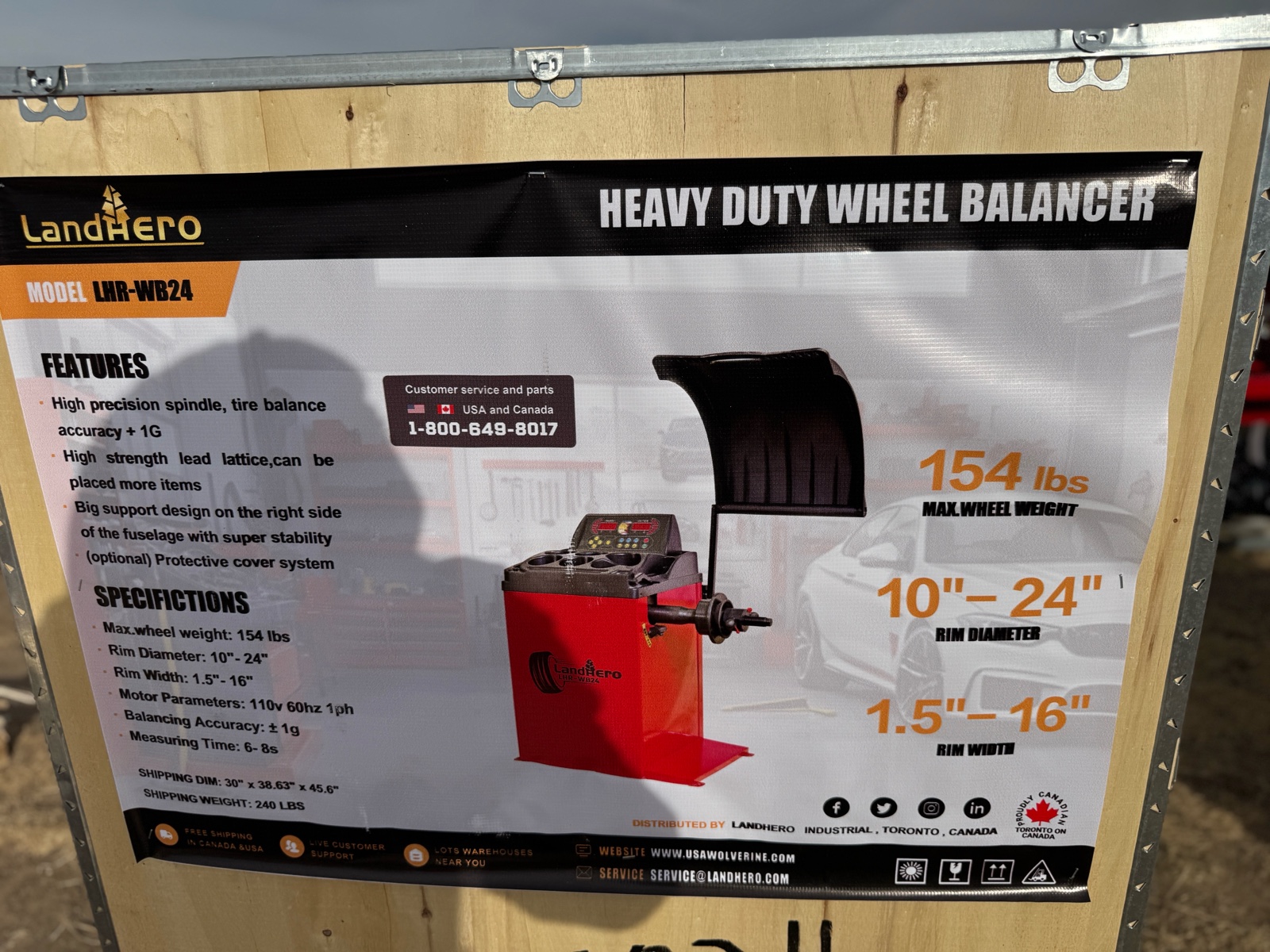 Heavy Duty Wheel Balancer - LandHonor - 2026 - Unused - LHR-WB24