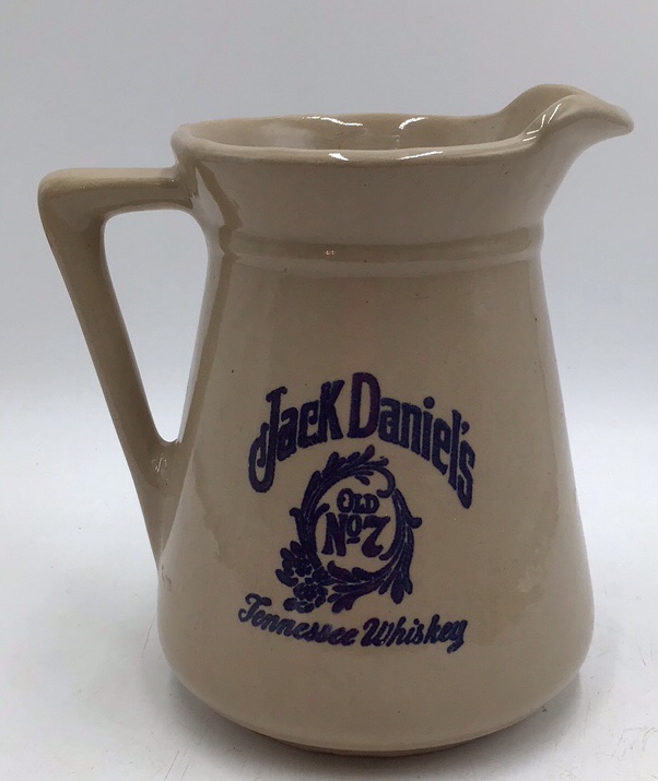 lot 1 image: Vintage Stoneware Pitcher  Jack Daniels Old No. 7 Tennessee Whiskey