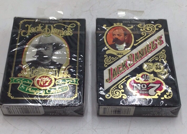 lot 10 image: Vintage Jack Daniels Playing Cards  Gentlemens Old No. 7 Brand Sealed Decks