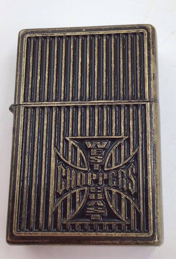 lot 14 image: Vintage West Coast Choppers Zippo Lighter  WCC Iron Cross Design