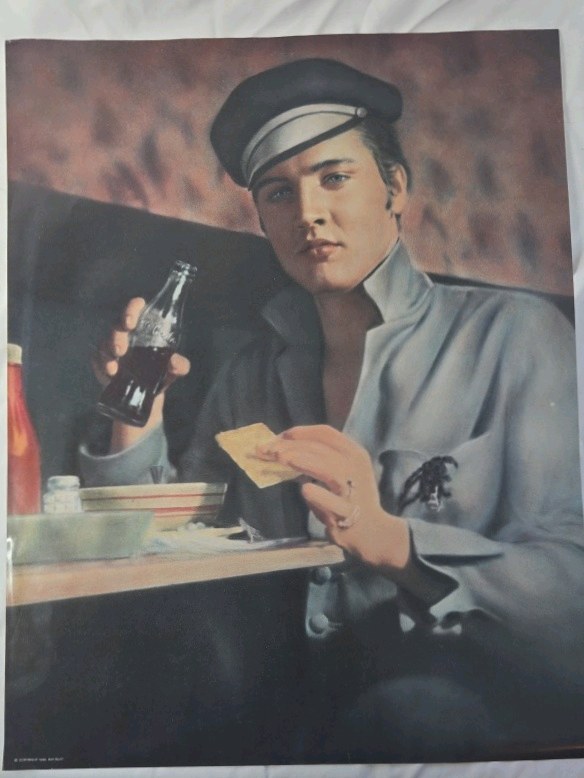 lot 239 image: 1990 Ray Rff Elvis Presley Poster