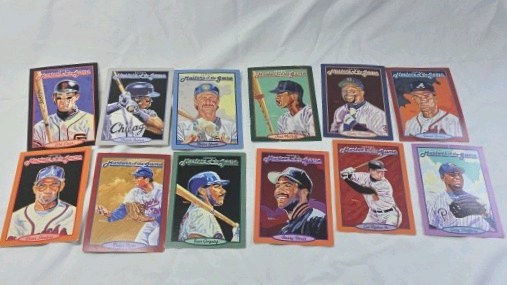 lot 256 image: Hall of Fame Heroes Baseball Cards Set  Legends of the Game