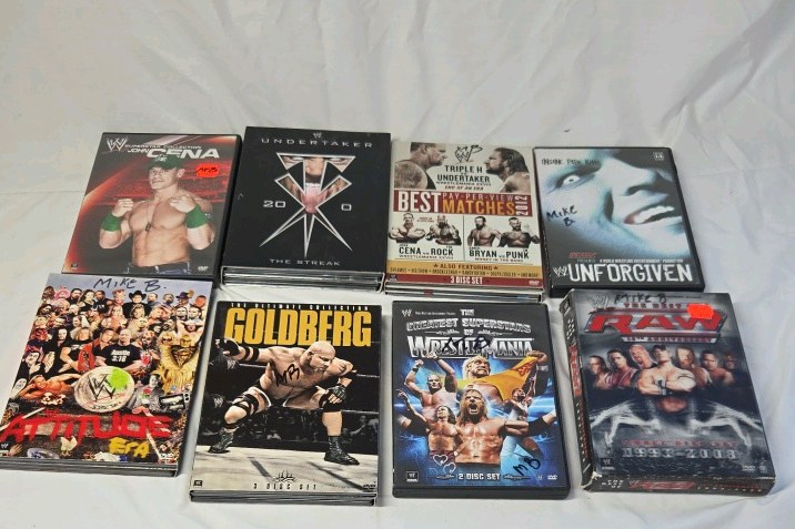 lot 279 image: WWE Wrestling DVD Collection  Superstars and Events Mix