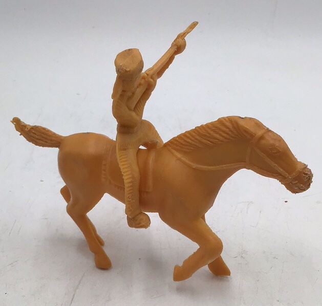 lot 51 image: Vintage Plastic Cavalry Rider Figurine