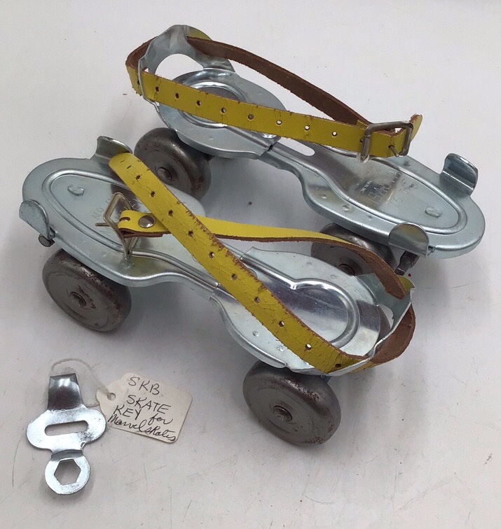 lot 58 image: Vintage Marvel Roller Skates  Child Size with Key