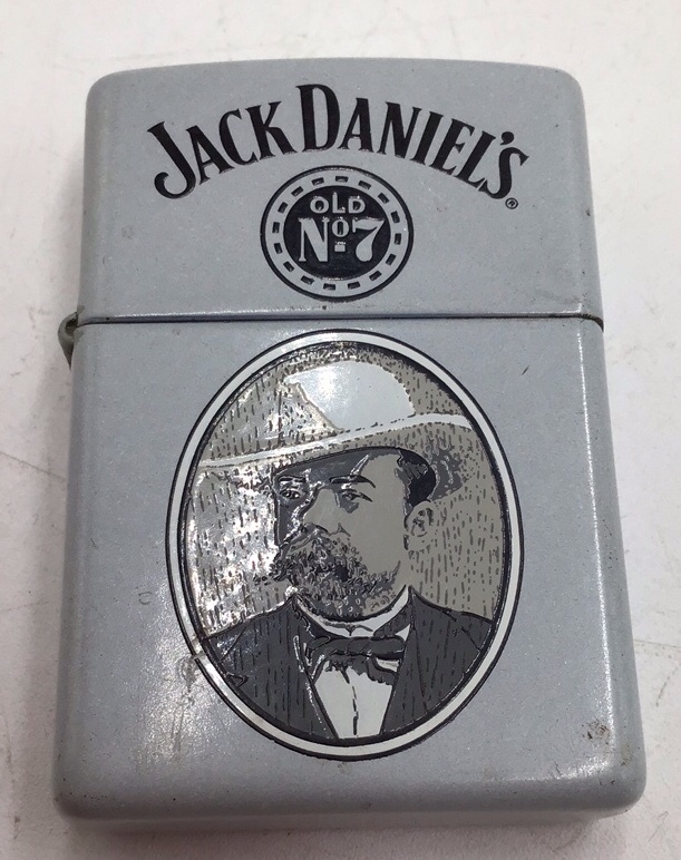 lot 6 image: Vintage Zippo Lighter  Jack Daniels Old No. 7 with Founder Portrait