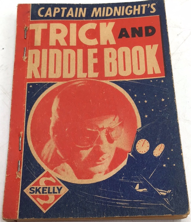 lot 69 image: Vintage Captain Midnight Trick and Riddle Book  Skelly Premium Giveaway Booklet