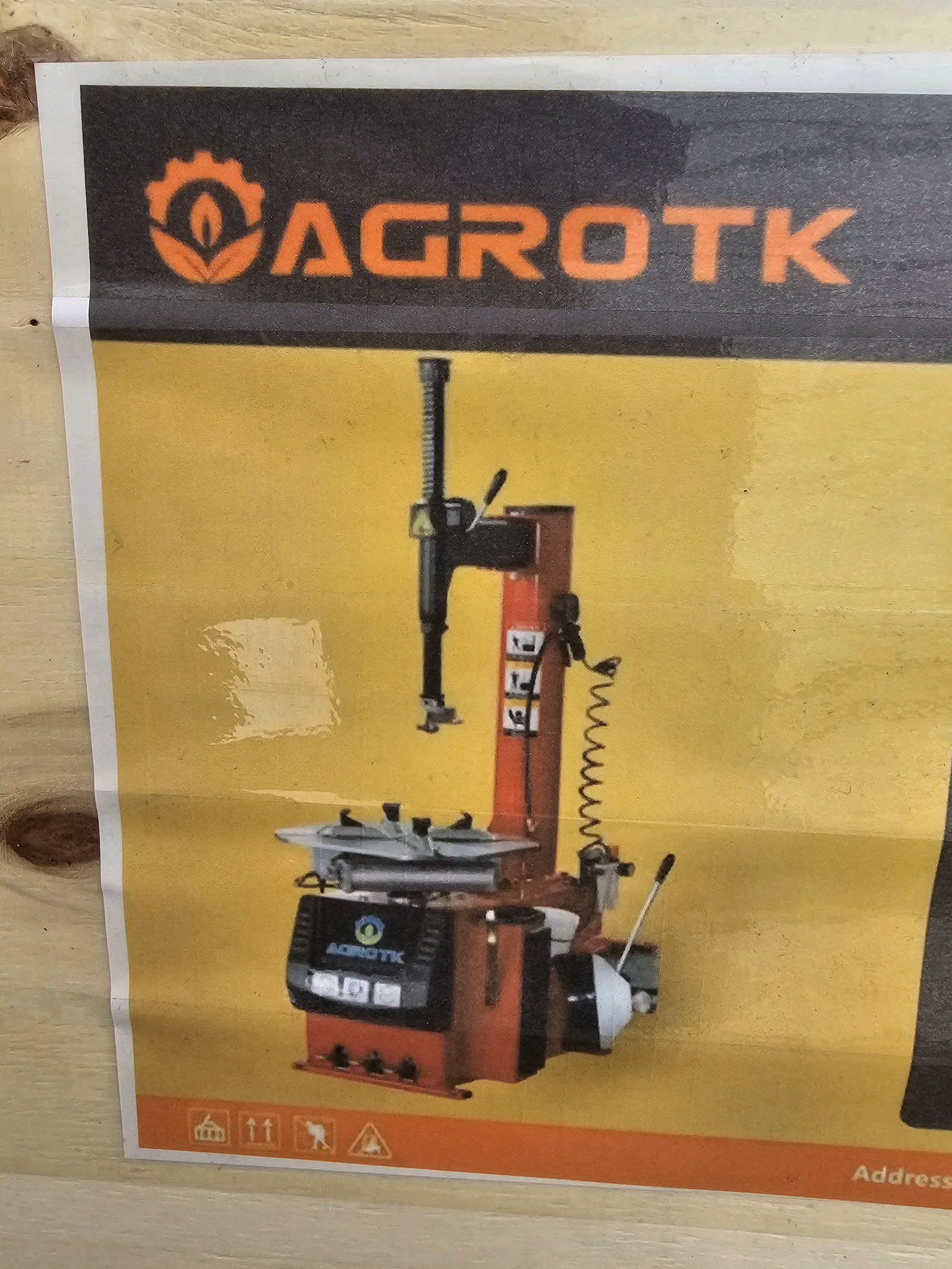 lot 133 image: 2026 Unused AGT Tire Changer ATK-TC24