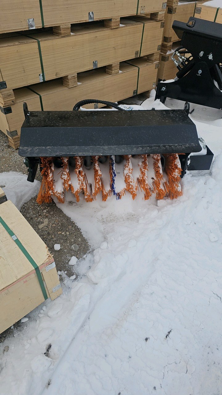 lot 143 image: Mini Skid Steer Angle Sweeper