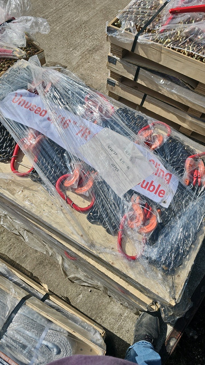 lot 204 image: 2026 Unused LandHonor 7 ft Double Legs Lifting Chain Sling LHR-G80