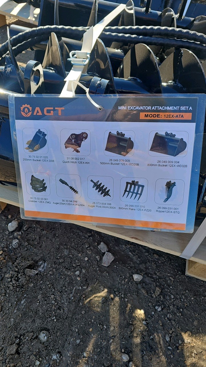 lot 36 image: 2026 Unused AGT Mini Excavator Attachment 12EX-ATA