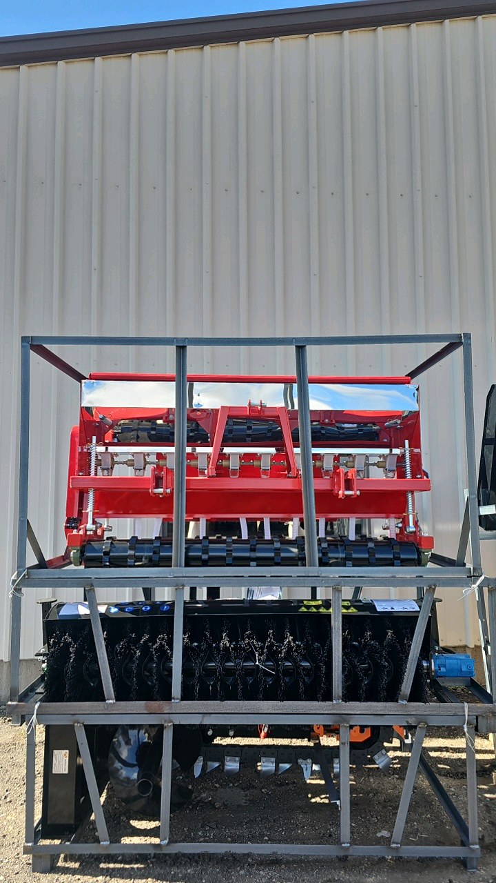 lot 43 image: 2026 Unused AGT Skid steer Seeder STSD10