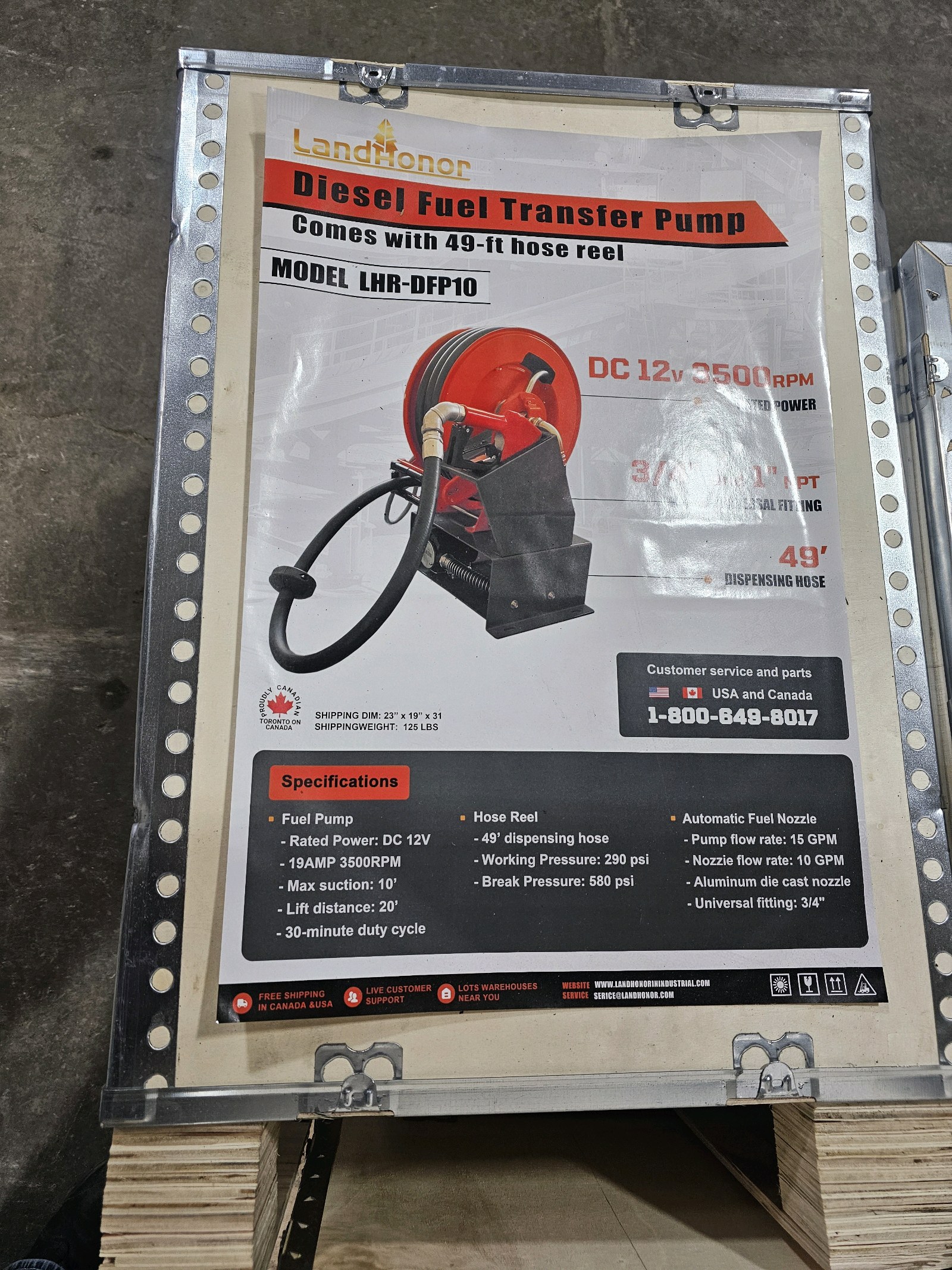 lot 44 image: 2026 Unused LandHonor Diesel Fuel Transfer Pump LHR-DFP10