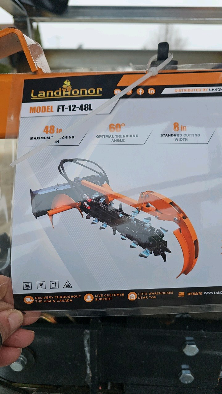 lot 66 image: 2026 Unused LandHonor Trencher FT-12-48L