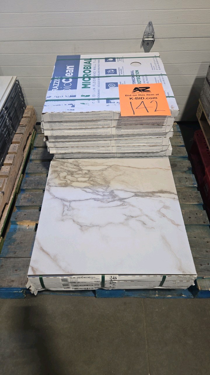 lot 142 image: (17 cases) EpicClean Hollendale Diamond 24 in. x 24 in. Glazed Porcelain Floor and Wall Tile (267 sq. ft.)