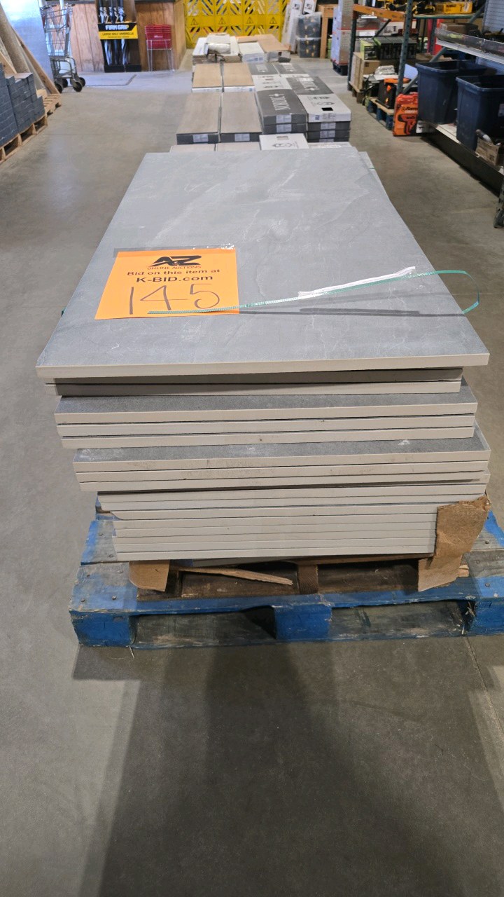 lot 145 image: (28 tiles) Corso Italia Bluestone Natural Cleft 24 in. x 48 in. x 0.75 in. Stone Look Porcelain Paver