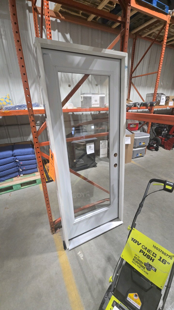 lot 157 image: 32 x 80 full glass entry door