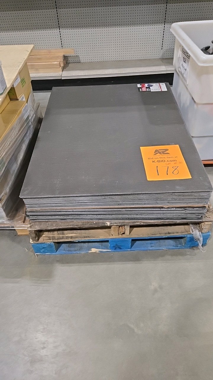 lot 178 image: (30) Everbilt Watershield Shower System 36 in. x 48 in. x 14 in. Tile Floor XPS Foam Waterproof Backer Board