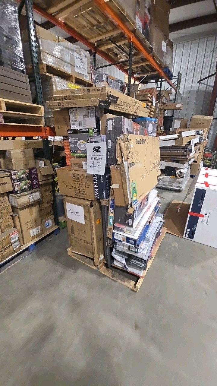 lot 45 image: WHOLESALE PALLET LOT OF GENERAL MERCHANDISE