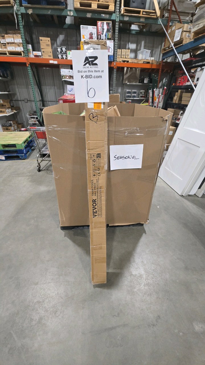 lot 6 image: VEVOR Handrails for Outdoor Steps, 70.9 in. 180cm Length Stair Hand Rail Kit, 41.37 x 3.43 in. Silver, Stainless Steel