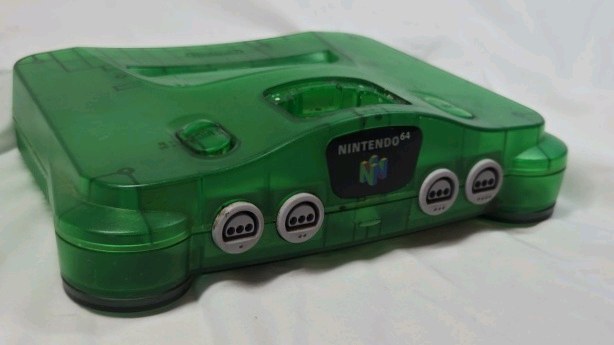 lot 101 image: Vintage Nintendo 64 Control Deck  Transparent Green