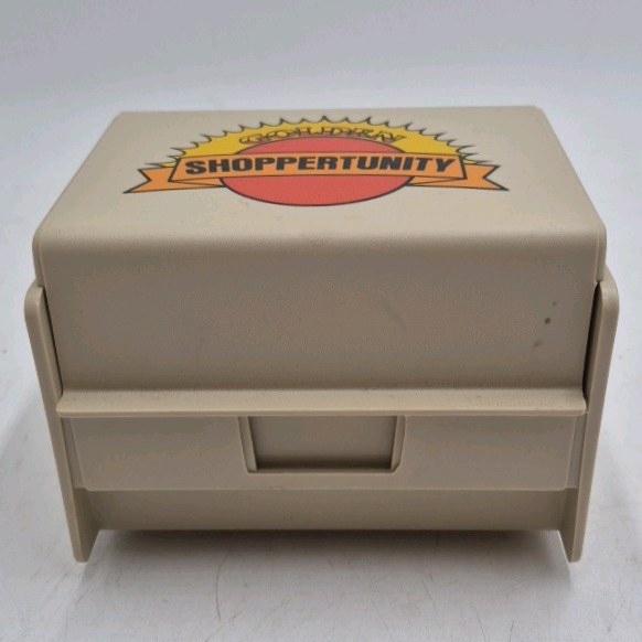lot 166 image: Vintage Goldwyn Shopportunity Index Card Holder  Rubbermaid Commercial Design