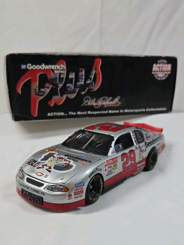 lot 256 image: 2001 Dale Earnhardt Jr #29 Looney Tunes Tasmanian Devil Monte Carlo Diecast  Revell Action Original Box
