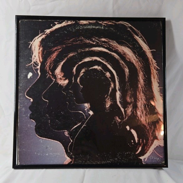 lot 261 image: Rolling Stones Framed Album Cover Poster  Hot Rocks 1964-1971
