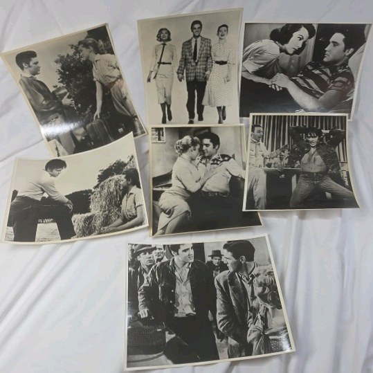lot 288 image: Vintage Elvis Presley Movie Still Photographs  Black and White Scenes with Co-Stars
