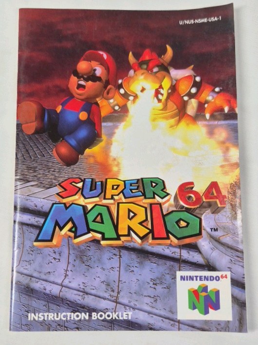 lot 57 image: Vintage Nintendo 64 Super Mario 64 Instruction Booklet