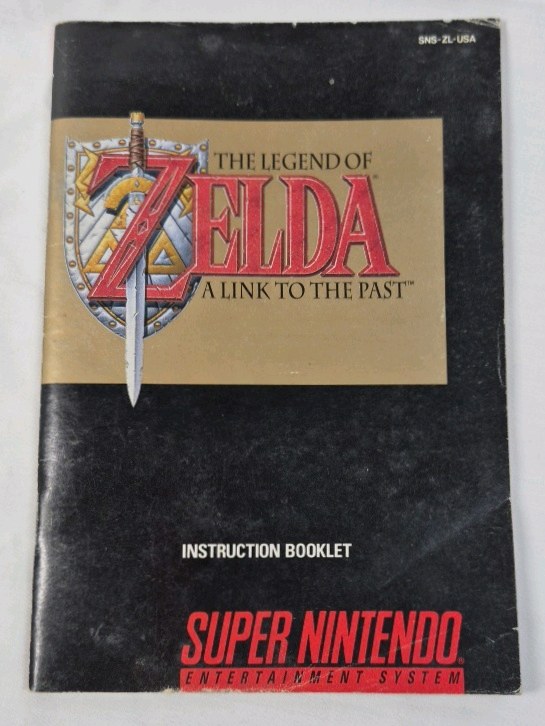 lot 68 image: Vintage Super Nintendo The Legend of Zelda A Link to the Past Instruction Booklet