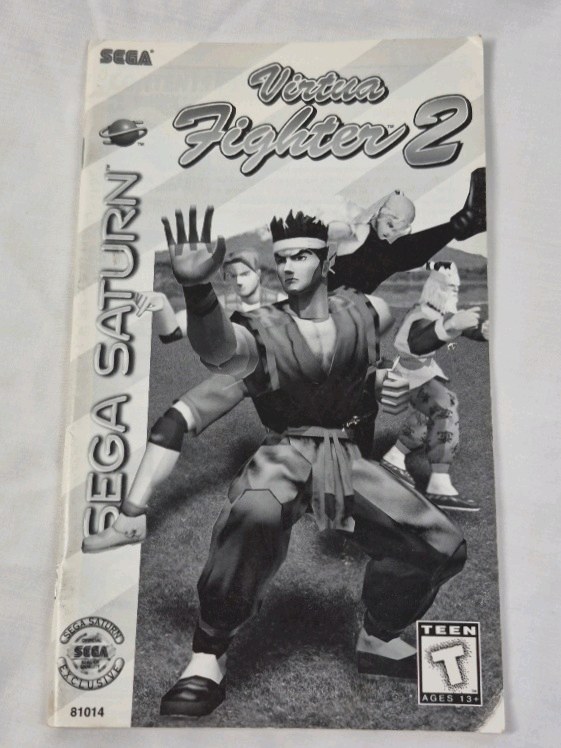 lot 69 image: Vintage Sega Saturn Virtua Fighter 2 Instruction Booklet