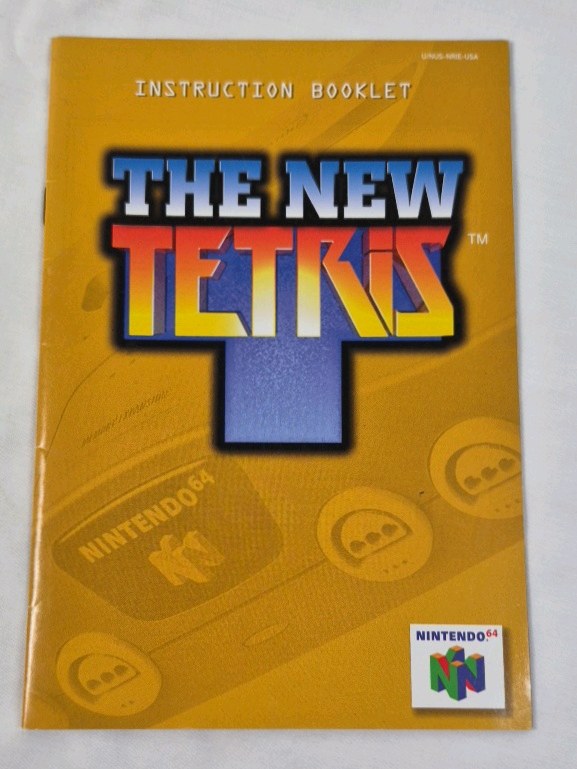 lot 70 image: Vintage Nintendo 64 The New Tetris Instruction Booklet