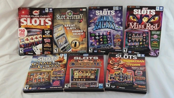 lot 82 image: Vintage IGT Slots PC Game Lot  Masque Publishing Casino Titles