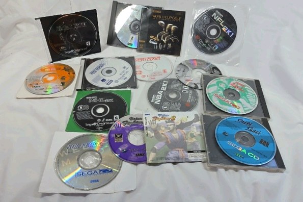 lot 90 image: Vintage Sega CD Game Disc Lot