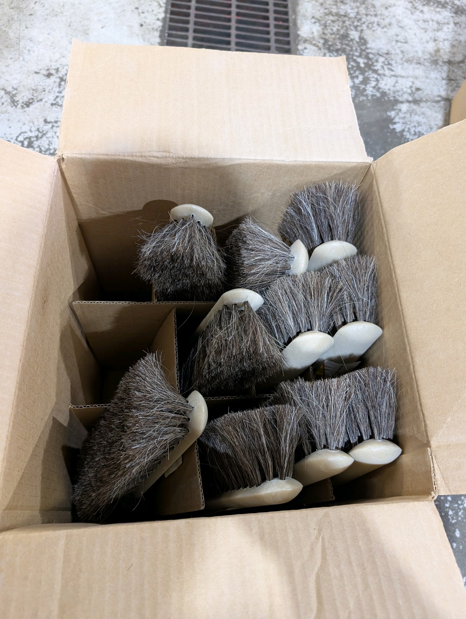 lot 13 image: Lot of 10 Professional 8 Horsehair Counter Dusters  Hand Brooms  Commercial Cleaning, Shop, Restaurant, Retail