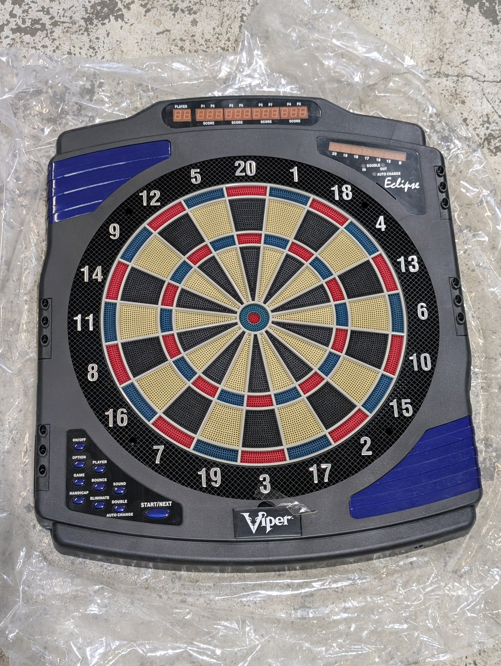 Viper Eclipse Electronic Dartboard - Like New In Plastic - Soft Tip Game Board
