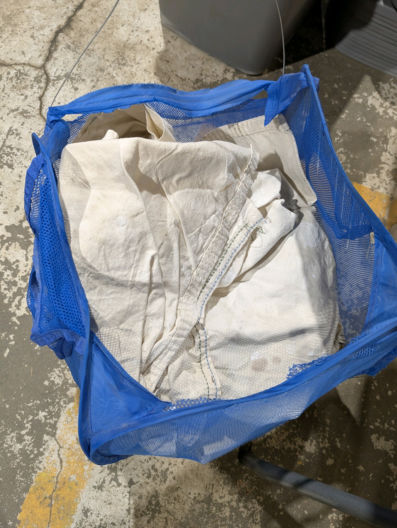 lot 83 image: Large Lot of Clean White Cloth Diapers  Great for Shop Rags, Staining, Cleaning, Painting & DIY Projects