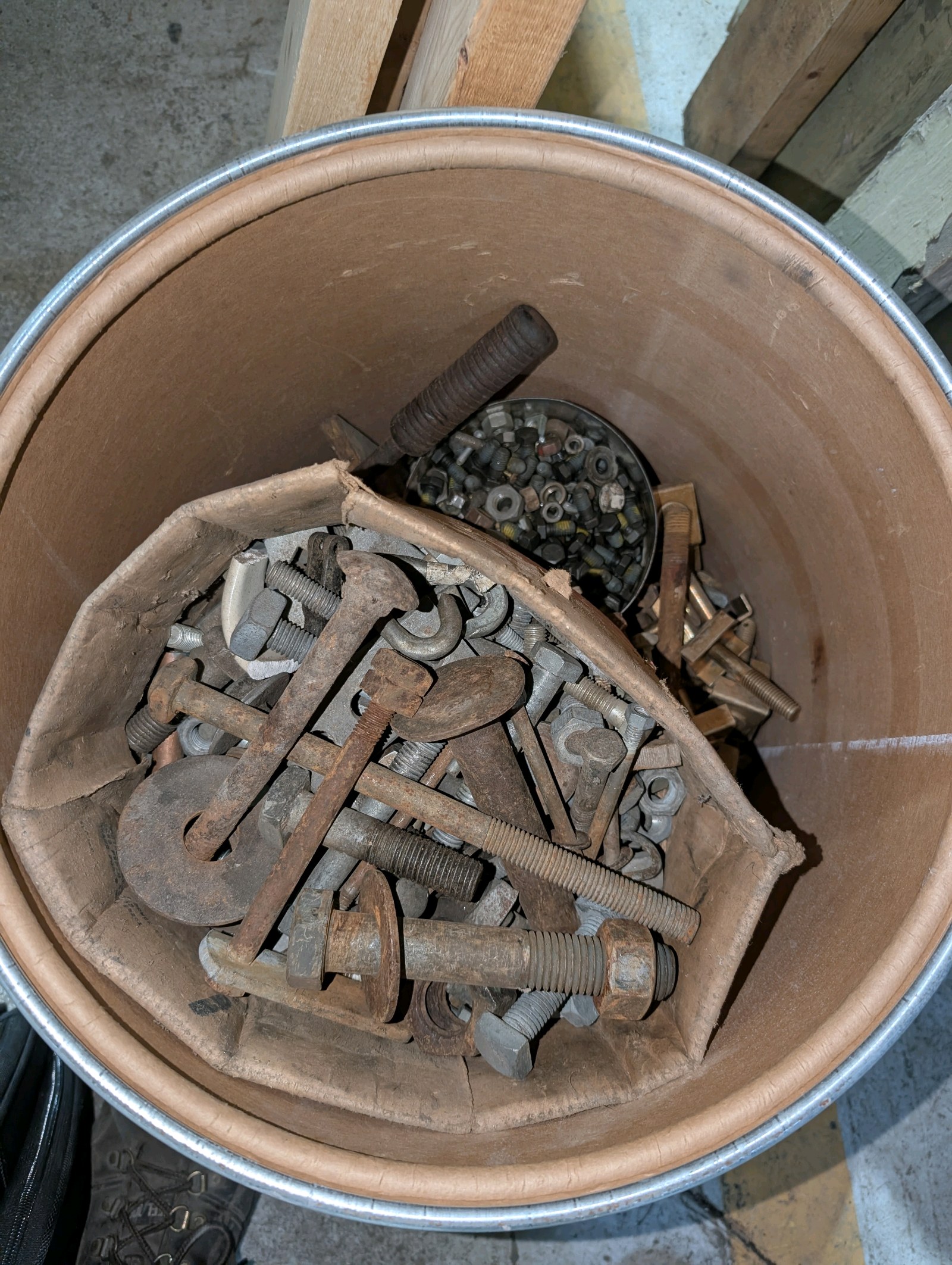 lot 84 image: Large Assorted Bolt, Nut & Hardware Lot  Heavy Duty Fasteners, Anchors, Industrial Hardware