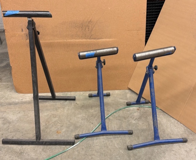 3 FOLDABLE Adjustable Metalworking stands