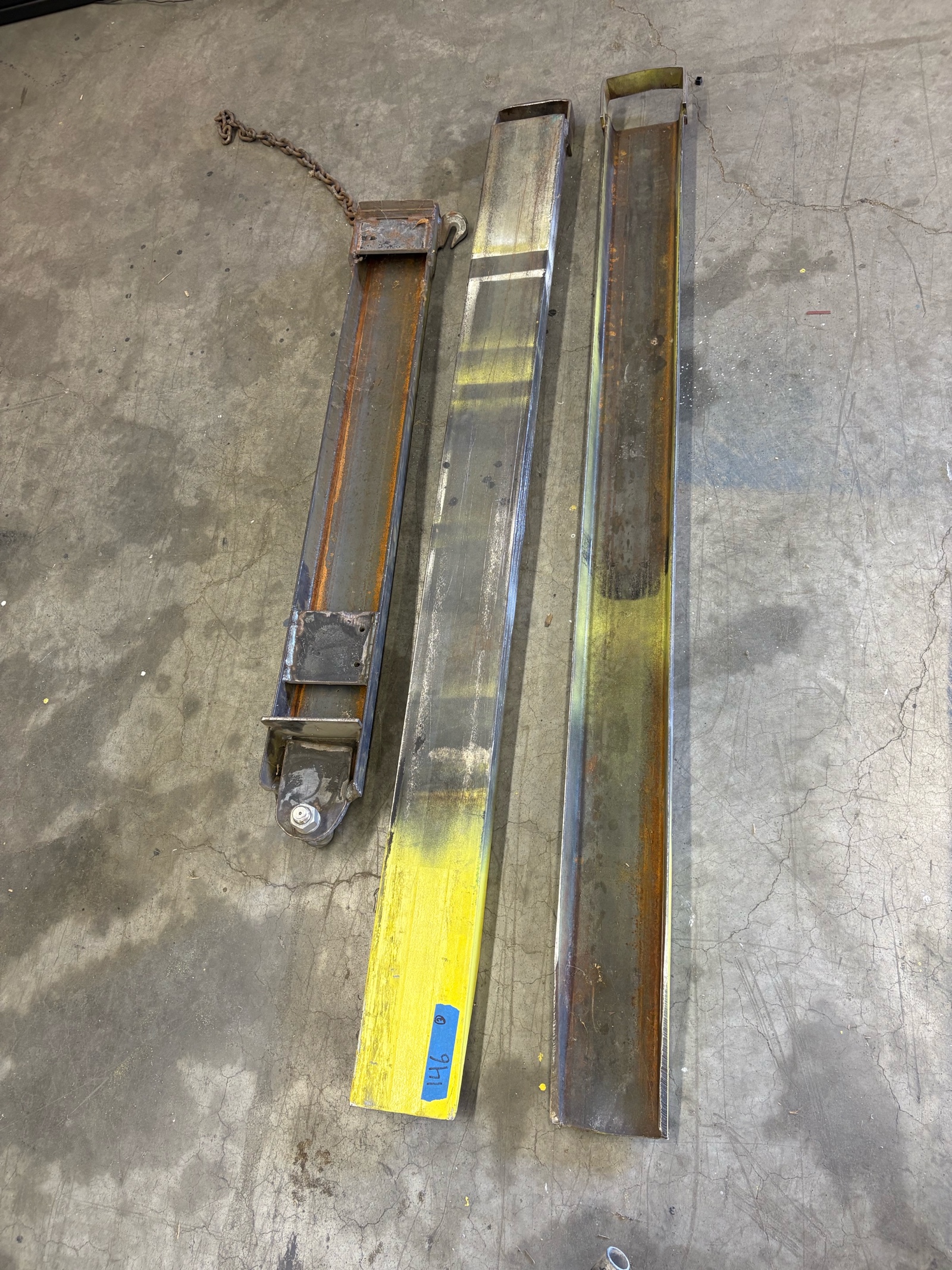 (3) Forklift fork extenders.